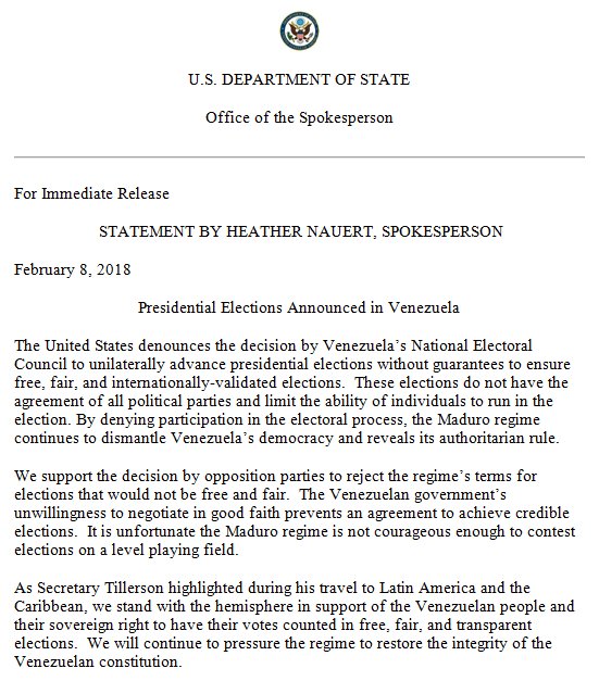 us department of state: the united states denounces the decision